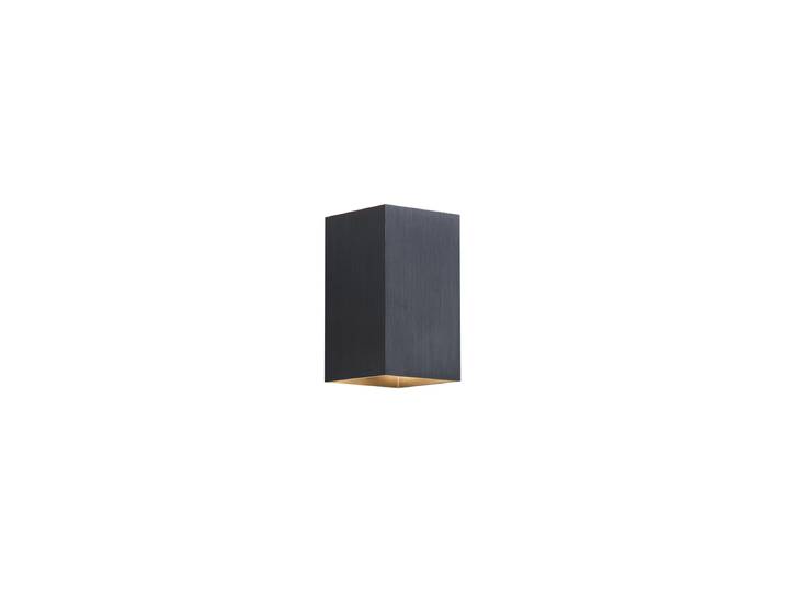 Applique murale moderne couleur bronze canon de fusil carrée 2