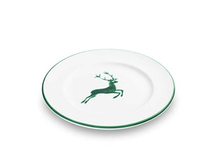 GMUNDNER KERAMIK dessertbord Gourmet diameter: 22 cm groene hert servies, handgemaakt in Oostenrijk