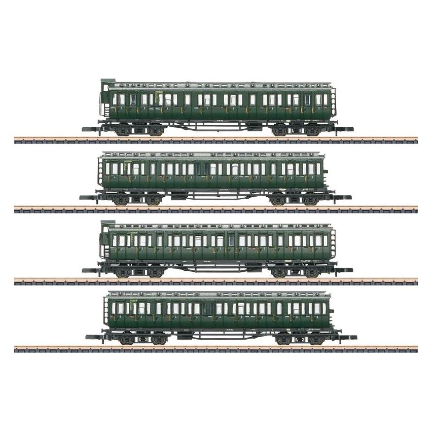 Märklin 87565 Z 4er-Set Reisezugwagen der DB (Spur Z) (87565)