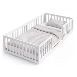 roba Bodenbett - 95,5x205,5x38,5cm - weiß -