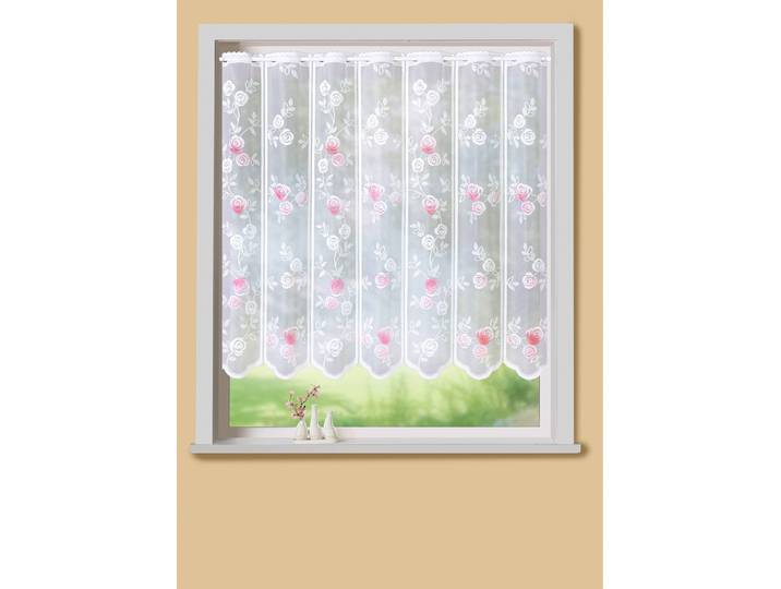Romantischer Kurzstore mit Röschen-Motiv, Coloriert, Größe 858 (H 60xB125 cm)