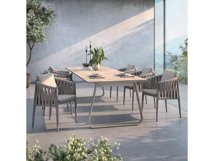 OUTLIV. Lena Gartenmöbel-Set L (6 Plätze) Tisch 280x100cm