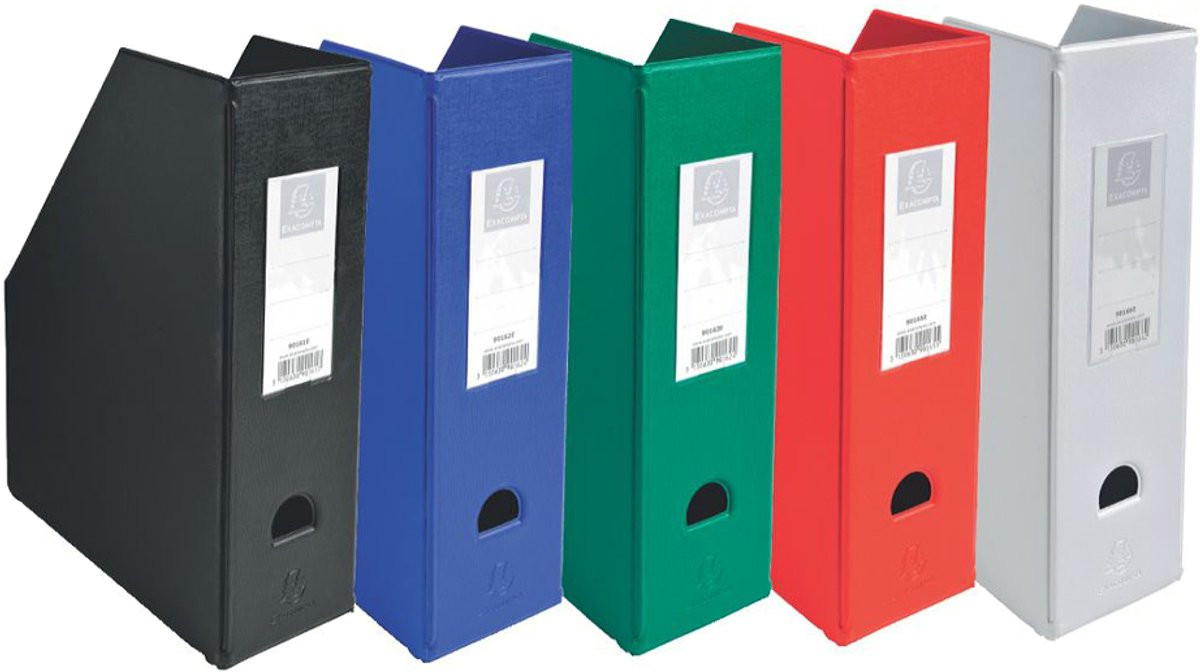 Exacompta Tijdschriftenhouder PP Wit - Rug 70mm - 23x31cm - 90157E