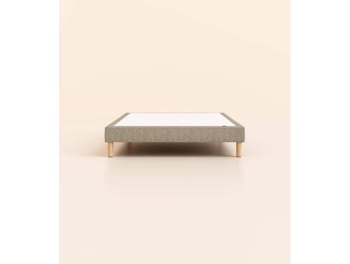 Sommier tapissier 120x190 cm - Gris - Tediber