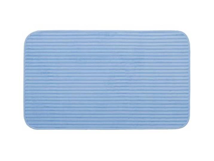 Gözze - Rutschfester Weicher Badeteppich, 100% Polyester, 60 x 100 cm - Hellblau