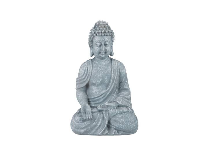 Dekofigur RELAXDAYS Buddha , grau, B:18cm H:30cm T:11cm, Polyresin (Kunststein), Dekofiguren, Dekofigur