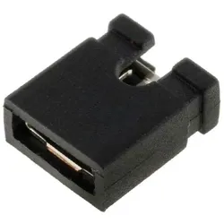 Jumper, kurze Ausführung, geöffnet, RM 2,54mm, schwarz