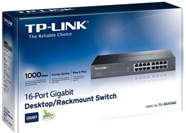 TP-Link 16port gigab. eco-switch 19in