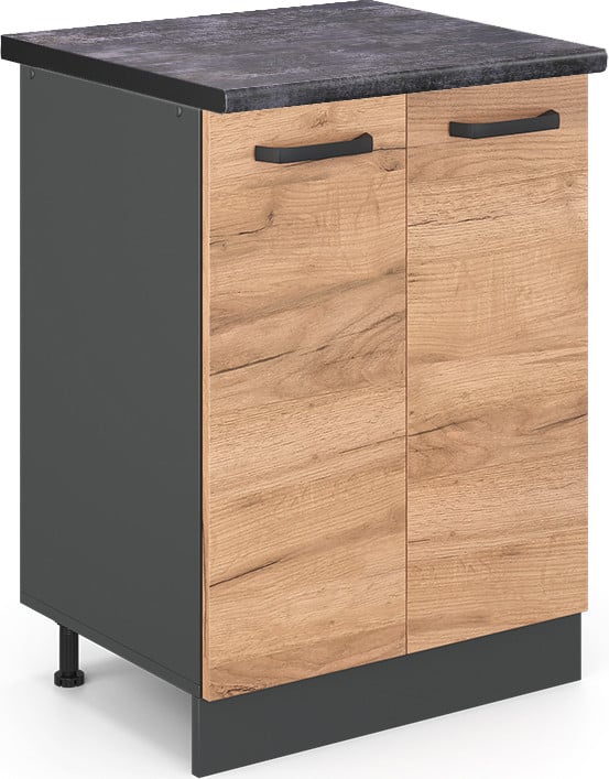 Vicco R-Line Keukenonderkast Krachtige eik goud en Antraciet, Model 45947