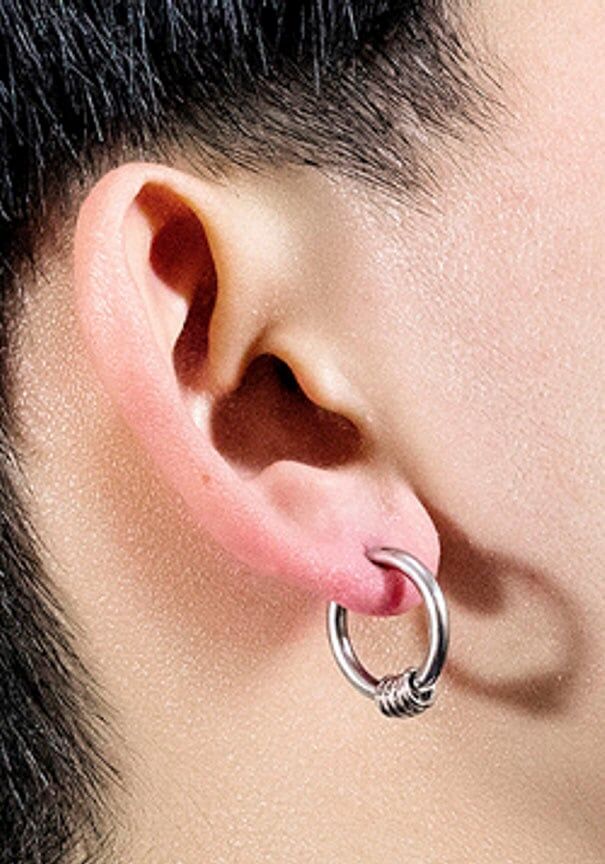 Paar Creolen FIRETTI "Schmuck Geschenk Classic", silber (edelstahlfarben), Ohrringe, Damen, 19mm, Edelstahl, Paar Creolen edelstahlfarben 19mm, Edelstahl