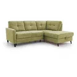 sit & more Ecksofa Valona Stoff Grün