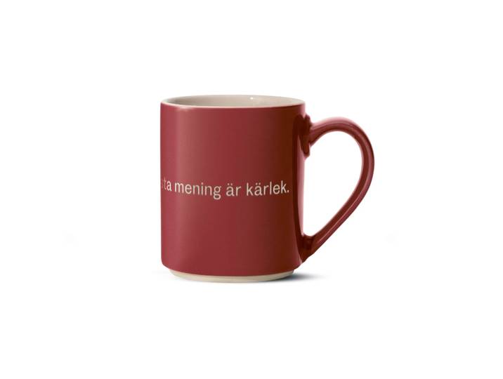 Design House Stockholm Mug Astrid Lindgren, ja, jag tror att livets… Texte suédois
