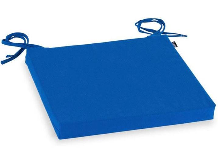 Stuhlkissen H.O.C.K. Classic Uni Outdoor , blau (blau, unifarben), B:40cm H:4cm L:40cm, Polyacryl, Dekokissen_Sitzkissen_Kissenhüllen, Stuhlkissen, wasser- und schmutzabweisend