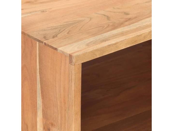Table basse en bois d'acacia massif MEN - 100x50x45 cm - Avec compartiment de rangement