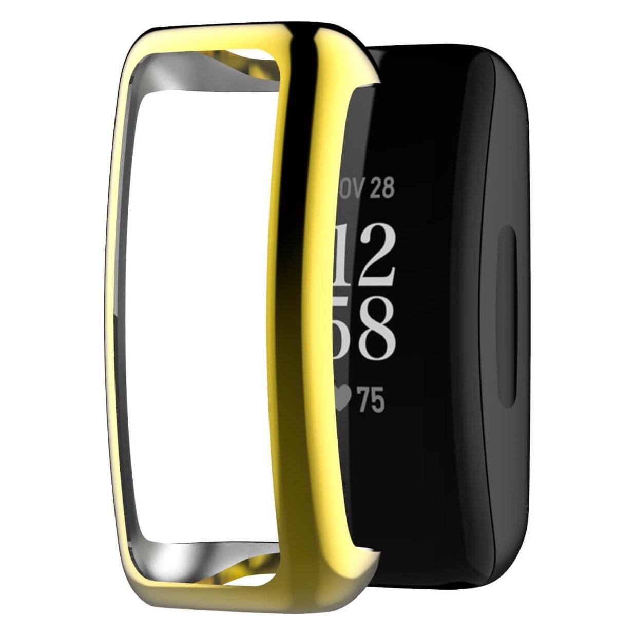 Cover-Discount Fitbit Inspire 3 - Gummi Schutz Case gold (EDA003765901D)