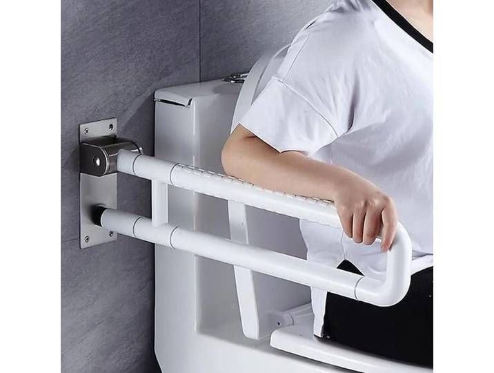 Poignée de Support de toilette pliante poignée pliante poignée de Support d'aide debout poignée de Support de toilette murale poignée pliante