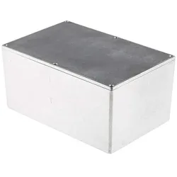 RS PRO Gehäuse 222x146x106mm (Gehäuse), Elektronikzubehör + Gehäuse, Silber