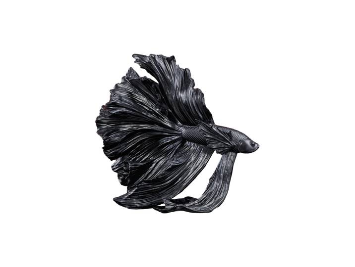 Design Skulptur „Crowntail“ Schwarz Invicta Interiors