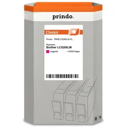 Prindo, Druckerpatrone, kompatibel mit Brother LC528XLM (M)