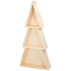 Regal "Tannenbaum" aus Holz, 28 x 59 cm