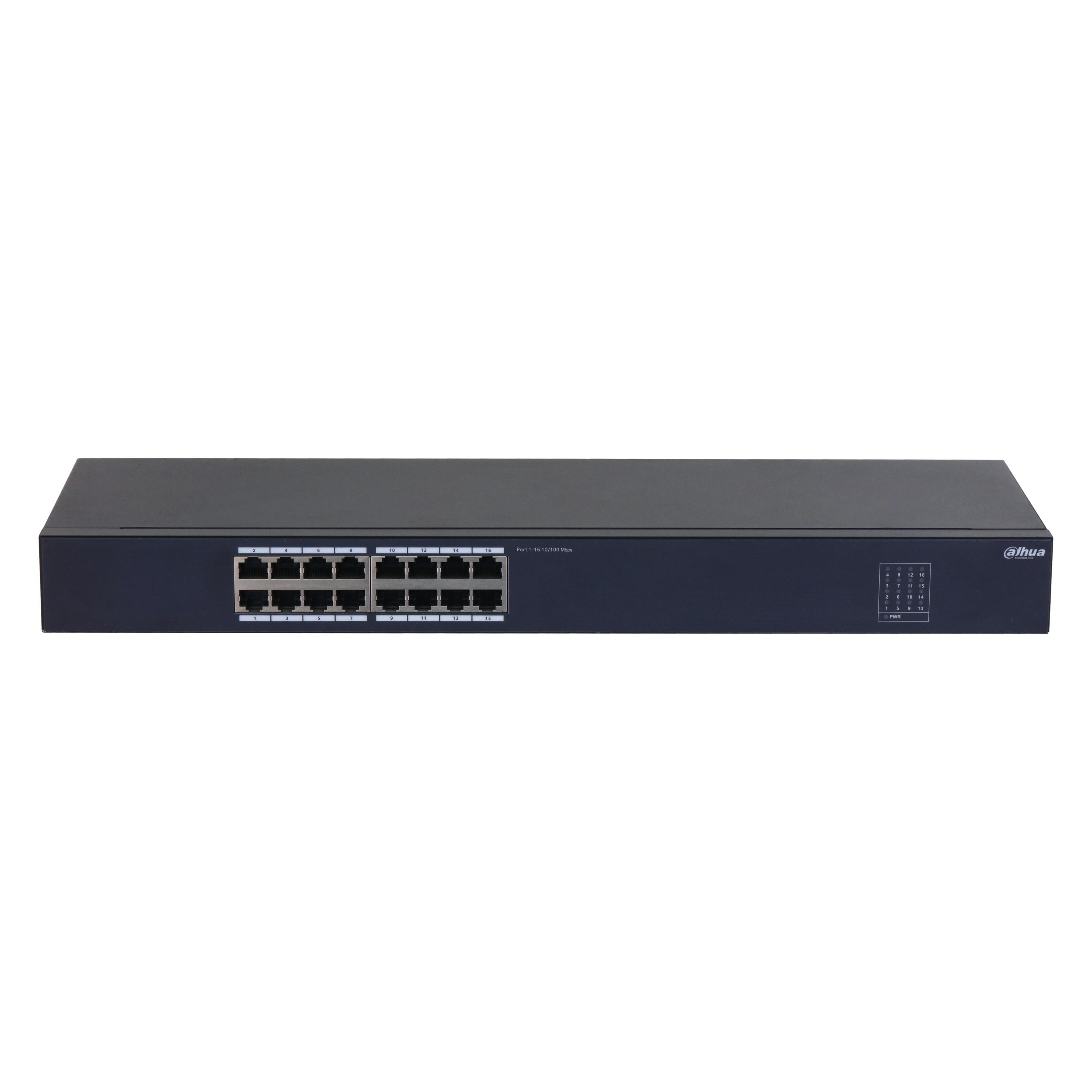Dahua SWITCH IT DH-SF1016 16-PORT UNMANAGED ETHERNET SWITCH (16 Ports) (DH-SF1016)