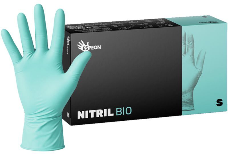 Espeon Nitril BIO Green nitrile powder-free gloves size S 2x50 pc