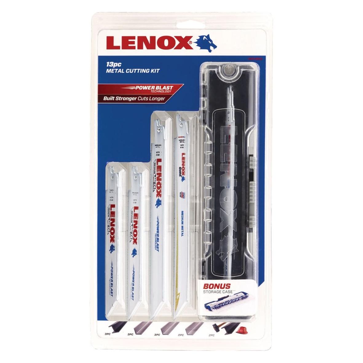 Lenox BIMSäbelsägeblätterSet 13tlg. für Metall 3 x 614R, 3 x 618R, 2 x 818G, 3 x 818R, 2 x 960R (1497913RKM)