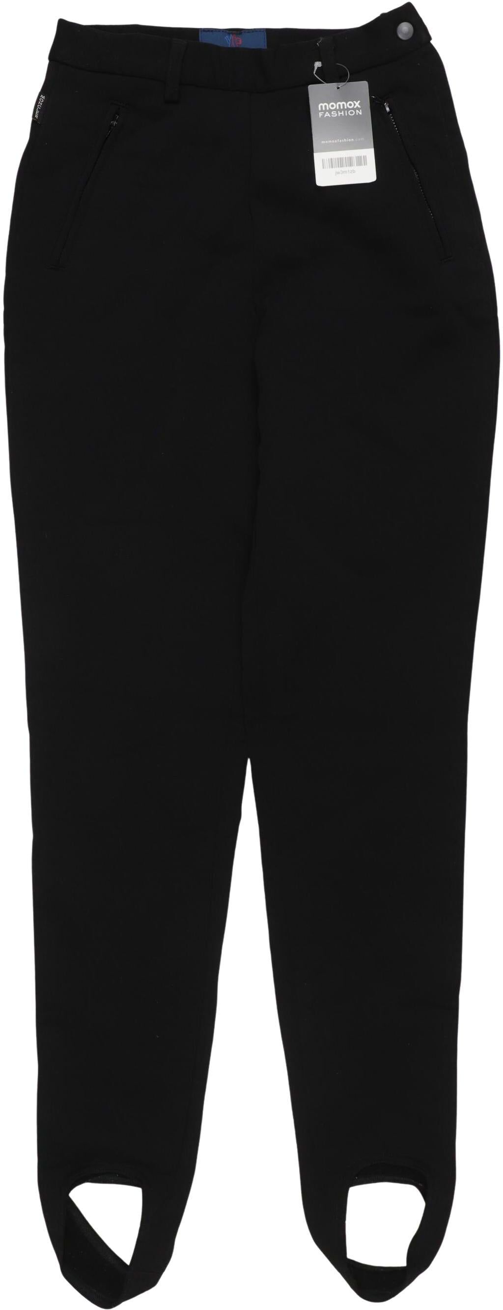 Moncler Grenoble Damen Stoffhose, Schwarz, Gr. EU 36 (IT 42), Wolle / Elasthan / Synthetik - Second Hand