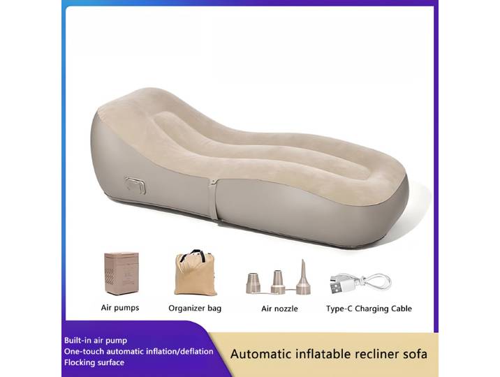 Matelas pneumatique Portable d'extérieur, canapé-lit de Camping paresseux, gonflable rapide, tapis de couchage gonflable automatique, canapé de loisirs de Camping