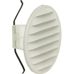 Lüftungsgitter rund LGR 100e Maße Außen 130 mm / Nennweite 100-125 / Edelstahl