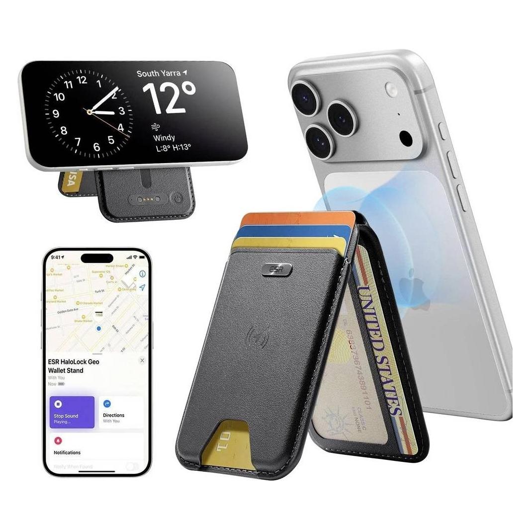 ESR Geo Magnetic Wallet Stand, Black (2K65701)