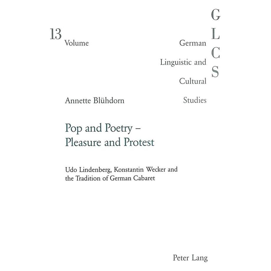 Peter Lang Pop and Poetry - Pleasure and Protest (Englisch, Softcover, Annette Blühdorn) (56024159)
