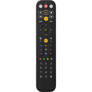 One-For-All Universalfernbedienung EazyClean, für 2 Geräte, beleuchtet, mit Lernfunktion und vorprogrammiert