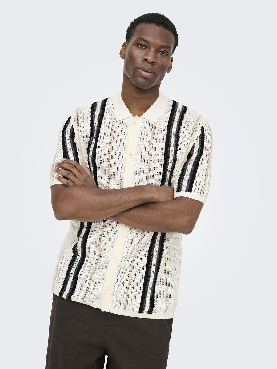 ONLY & SONS Chemise manches courtes maille