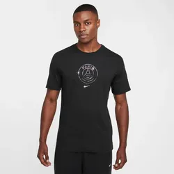 NIKE PSG Paris Saint-Germain Crest T-Shirt Herren 010 - black M
