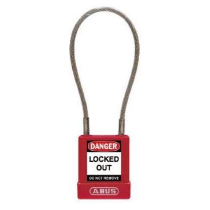 Abus Aluminium Vorhängeschloss Mit Schlüssel Wette (76/40CAB20 ROUGE)