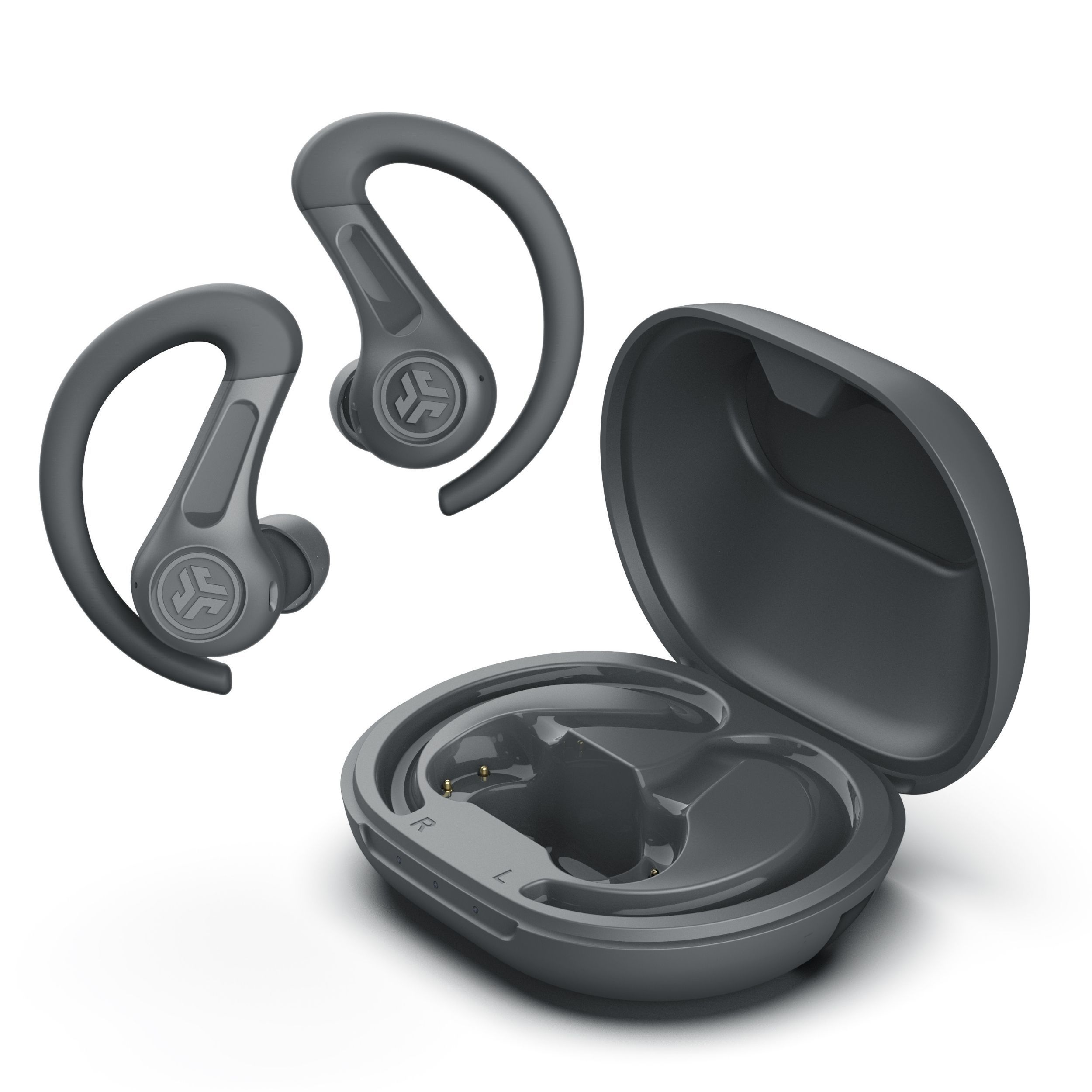 JLab JBuds Sport In-Ear Bluetooth Kopfhörer Kabellos TWS 14 h Laufzeit IP66 (Graphit) IEUEBJBSPTANCRGP