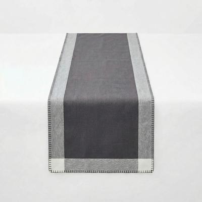 Tischläufer OTTO HOME "Tischläufer grautöne 45x150cm", grau (braun), B:45cm L:150cm, Baumwolle, Tischdecken