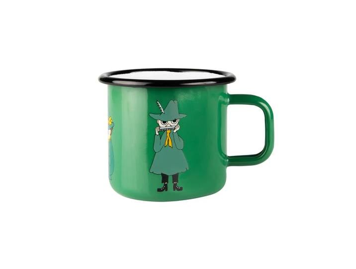 Muurla Tasse en émail Snusmumriken 37 cl Vert
