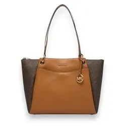 Michael Kors für Damen. 30T6GX5T7B Große braune Tote-Tasche May (OSFA), Lässig, Leder