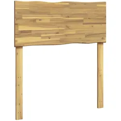 vidaXL, Bett Zubehör, Kopfteil mit Live Edge ROSTOCK Weiss gewaschen 90 cm