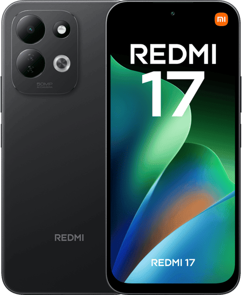 Xiaomi Redmi 17, Negro, 128 GB, 4 GB RAM, 6.9" LCD HD+, MediaTek Helio G91-Ultr, 7500 mAh