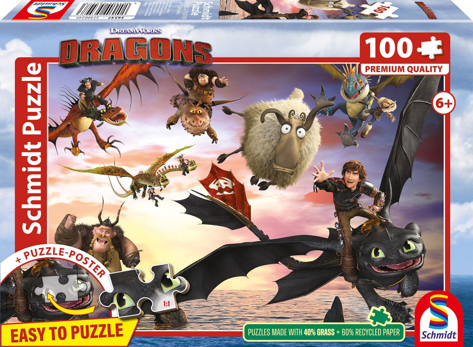 Schmidt Spiele Drachenruiter in actie spel, 100 stuks