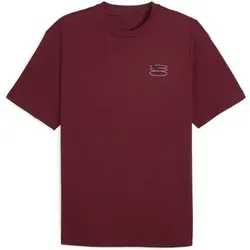 PUMA Herren Shirt GRAPHIC Grid Tee, Größe S in Rot Rot