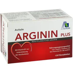 Avitale ARGININ PLUS Vitamin B1+B6+B12+Folsäure  120 St Filmtabletten