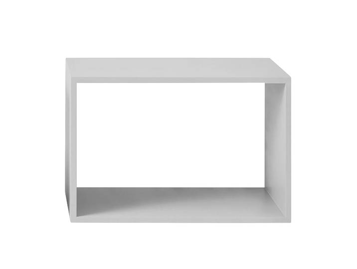 Muuto Stacked 2.0 Regalsystem offen, large Hellgrau