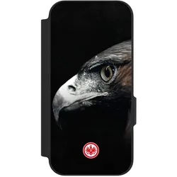 Nivocase Klapphülle für Google Pixel 9a Handyhülle aus Kunst Leder NIVOflip schwarz Europameisterschaft (Google Pixel 9a), Smartphone Hülle, Schwarz