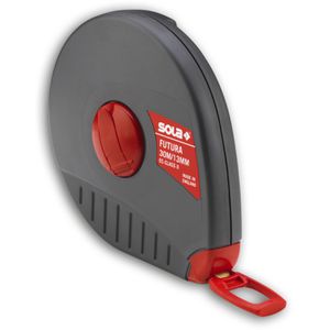 SOLA Maßband 50057501, Futura FT 10, 10m Glasfaserband, mit Kurbel und Nagelöse