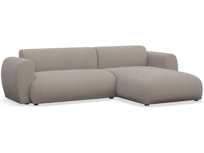 Selsey Emia – L-Form Ecksofa mit Schlaffunktion, pflegeleichte Chenille, rechts ausgerichtet, Greige