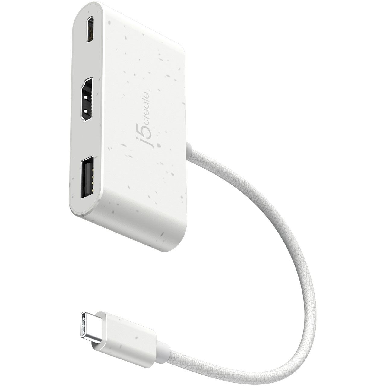 J5CREATE ECO-FRIENDLY USB-C TO HDMI USB TYPE-A WITH POWER DELIVERY